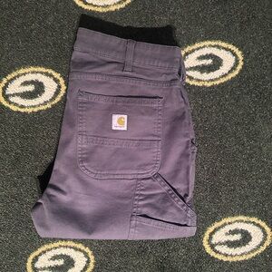Carhartt Women’s Relaxed Fit Canvas Work Pant (Blue/Gray)